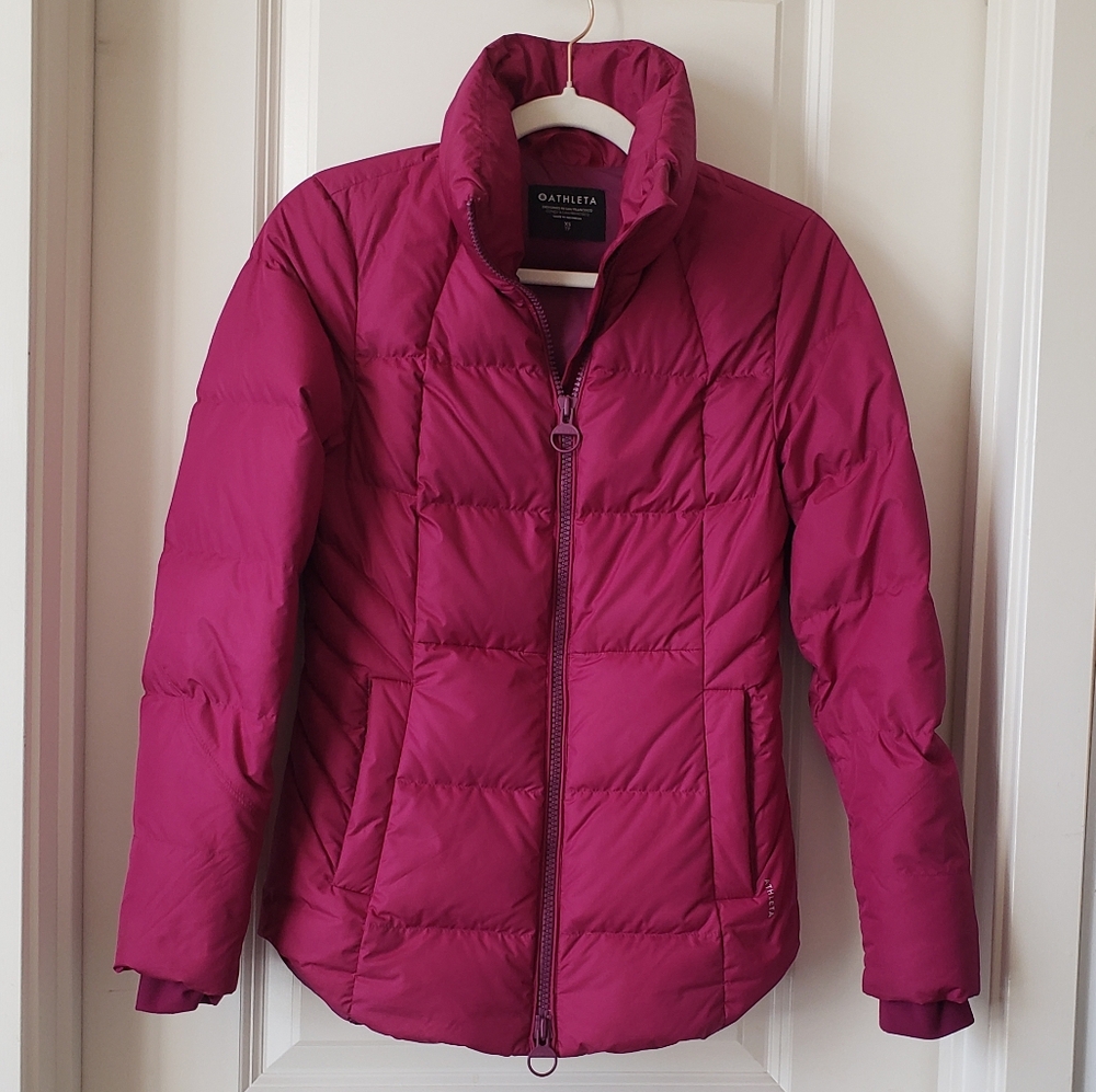 Athleta Downtown Puffer Jacket Down Fill Size XS
